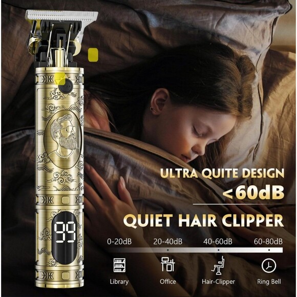 Cordless Hair Clippers for Men Professional Beard Trimmers Shaver - Picture 2 of 7